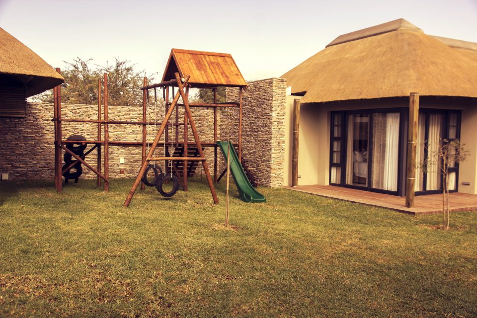 Outdoor play area for children, Mjejane game reserve.